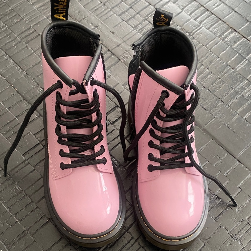 Dr. Martens Pink Combat Boots